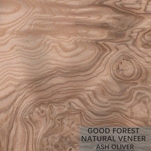 Natuurlijke die ASH Wood Veneer Sheets Special-Korrel voor Deuren wordt aangepast