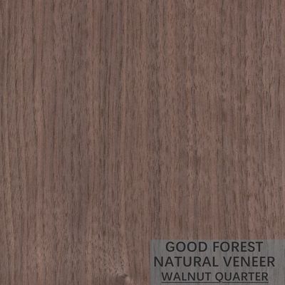 Kwart van het Vernisjebladen van de korrelbifurcatie sneed het Natuurlijke Houten Amerikaanse Okkernoot