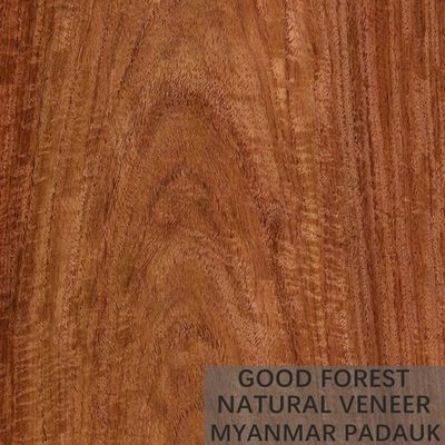 Speciaal Myanmar Bubinga Rode Houten Vernisje Natuurlijke Onregelmatige Textuur