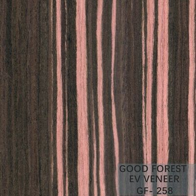 Gebouwd Houten Vernisje Ebony Wood Veneer 0.15-0.55 mm-Dikte