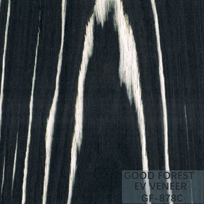 Gebouwd Houten Vernisje Ebony Wood Veneer 0.15-0.55 mm-Dikte