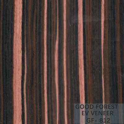 Gebouwd Houten Vernisje Ebony Wood Veneer 0.15-0.55 mm-Dikte