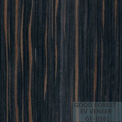 Gebouwd Houten Vernisje Ebony Wood Veneer 0.15-0.55 mm-Dikte
