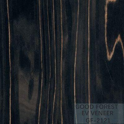 Gebouwd Houten Vernisje Ebony Wood Veneer 0.15-0.55 mm-Dikte