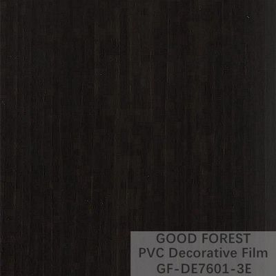 Decoratieve Zwarte pvc-Film 1260mm - 1330mm Breedte Houten Korrel
