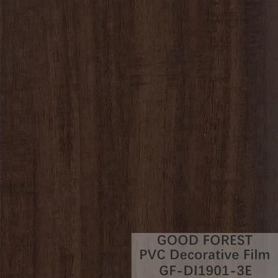 Decoratieve Zwarte pvc-Film 1260mm - 1330mm Breedte Houten Korrel