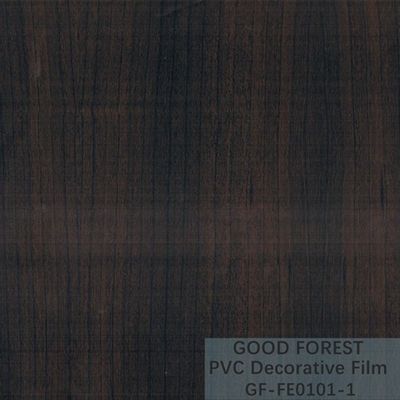 Decoratieve Zwarte pvc-Film 1260mm - 1330mm Breedte Houten Korrel