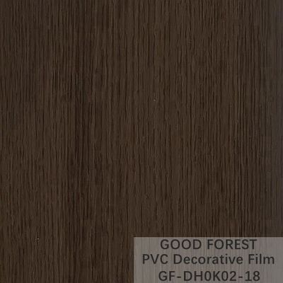 Decoratieve Zwarte pvc-Film 1260mm - 1330mm Breedte Houten Korrel