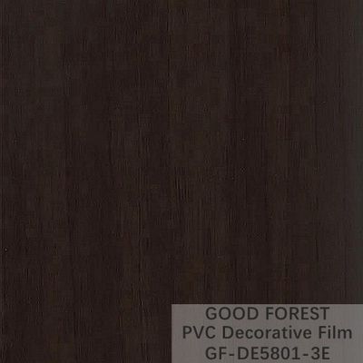 Decoratieve Zwarte pvc-Film 1260mm - 1330mm Breedte Houten Korrel