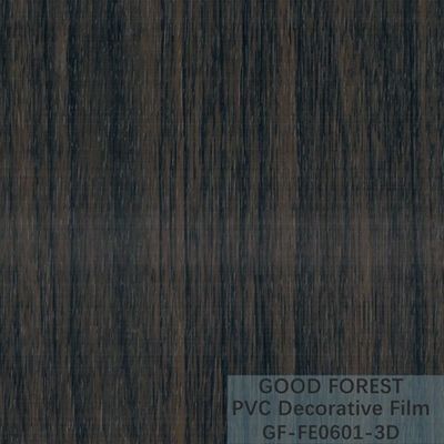 Decoratieve Zwarte pvc-Film 1260mm - 1330mm Breedte Houten Korrel