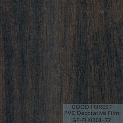 Decoratieve Zwarte pvc-Film 1260mm - 1330mm Breedte Houten Korrel