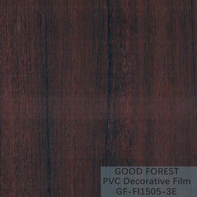 ODM de Binnenlandse Film die van pvc Decoratieve Houten Korrel Rode Kleur verschroeien