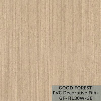 OEM van de de Filmblaar van Korrel Houten pvc Decoratief Lichtgeel Kleurentype