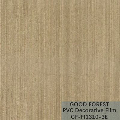 OEM van de de Filmblaar van Korrel Houten pvc Decoratief Lichtgeel Kleurentype