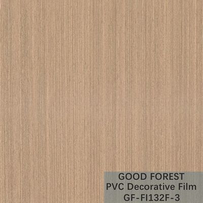 OEM van de de Filmblaar van Korrel Houten pvc Decoratief Lichtgeel Kleurentype
