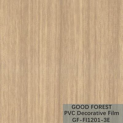 OEM van de de Filmblaar van Korrel Houten pvc Decoratief Lichtgeel Kleurentype