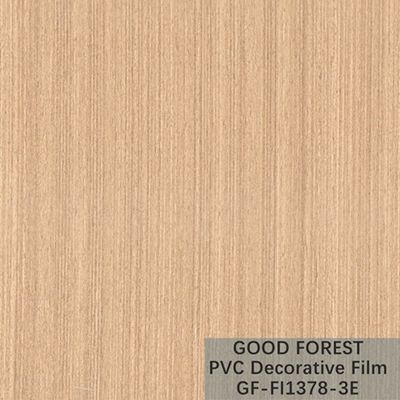 OEM van de de Filmblaar van Korrel Houten pvc Decoratief Lichtgeel Kleurentype