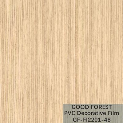 OEM van de de Filmblaar van Korrel Houten pvc Decoratief Lichtgeel Kleurentype