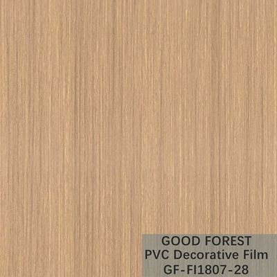 OEM van de de Filmblaar van Korrel Houten pvc Decoratief Lichtgeel Kleurentype