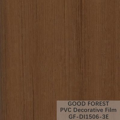 De Decoratieve Film die van garderobespvc Houten Korrel Lichtbruine Kleur verschroeien