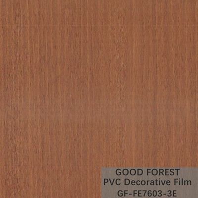 De Decoratieve Film die van garderobespvc Houten Korrel Lichtbruine Kleur verschroeien