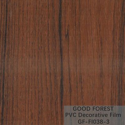 De Decoratieve Film die van garderobespvc Houten Korrel Lichtbruine Kleur verschroeien