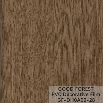 De Decoratieve Film die van garderobespvc Houten Korrel Lichtbruine Kleur verschroeien