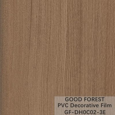 De Decoratieve Film die van garderobespvc Houten Korrel Lichtbruine Kleur verschroeien