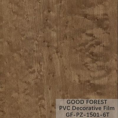 De Decoratieve Film die van garderobespvc Houten Korrel Lichtbruine Kleur verschroeien