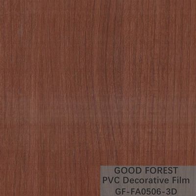 De Decoratieve Film die van garderobespvc Houten Korrel Lichtbruine Kleur verschroeien
