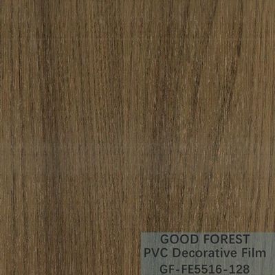 De Decoratieve Film die van garderobespvc Houten Korrel Lichtbruine Kleur verschroeien