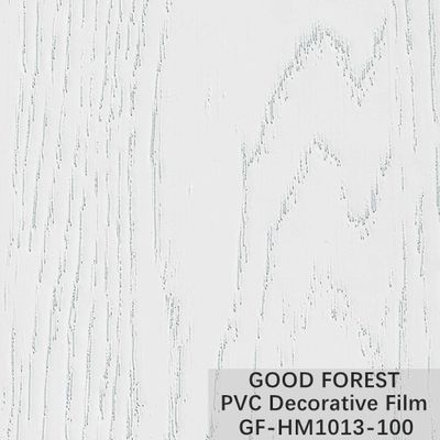 Decoratieve pvc-Houten de Korrel Zuivere Kleur 100 van de Blaarfilm Type