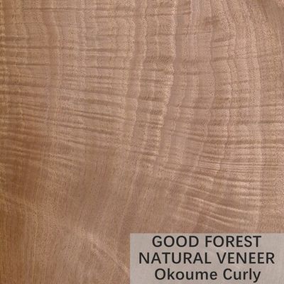 Triplex van het Okumen paste het Natuurlijke Houten Vernisje 0,18 - 0.55mm Dikte aan