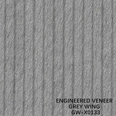 ISO-Decoratie 3100mm Gebouwd Houten Vernisje Ongebruikelijk Wing Exotic Grain Grey Color