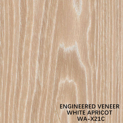 De witte Abrikozenvlakte sneed X21C Gebouwd Houten Vernisje voor Kabinetsgezicht/ODM van de Deurhuid