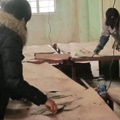 Kunstmatige Aangepaste Lengte 3050mm van het Abrikozen Houten Vernisje X0113 Squarter Gesneden Rechte Korrel voor Buitensporig Triplex China maakt