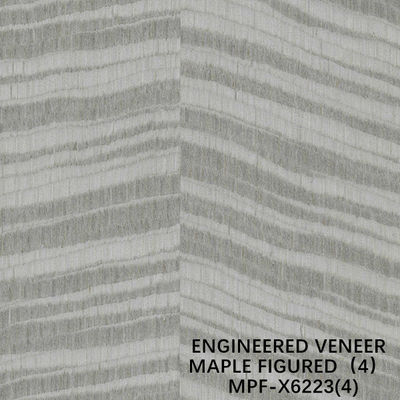 Exotisch Gebouwd Esdoorn Voorgesteld Houten Vernisje X6223 Onregelmatig Textuur Geverft Grey Color Good Supply Capacity van China