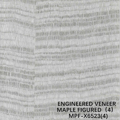 De hotel Opnieuw samengestelde Esdoorn Voorgestelde Houten Goede Prijs van Vernisjex6523 Geverfte Grey Color Slice Cut Technics van de Vervaardiging van China