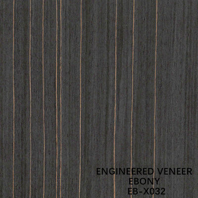 Decoratief Ebony Engineered Wood Veneer X032 2500x640MM voor Buitensporig Triplex ISO