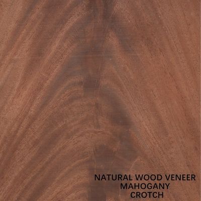 Geschoren Achter Natuurlijk Mahonie Houten Vernisje 0.5mm Speciale Bifurcatie voor Hoteldecoratie