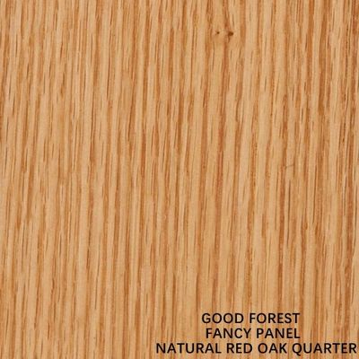 Natuurlijke Rode Buitensporige Mdf van het Eiken Houtvernisje/Spaanplaat Rechte Korrel voor Kabinetscomités 2440/2745/3050mm Lengte