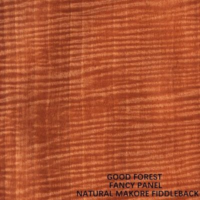 De kabinetscomités zagen Natuurlijke van het Vernisjefiddleback van Makore Houten de Korrelmisstap 2440x1220mm onder ogen