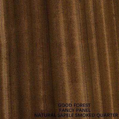 Meubilair Gerookte van het het Vernisjekwart van Sapele Natuurlijke Houten Gebaseerde MDF Korrel Comités ISO