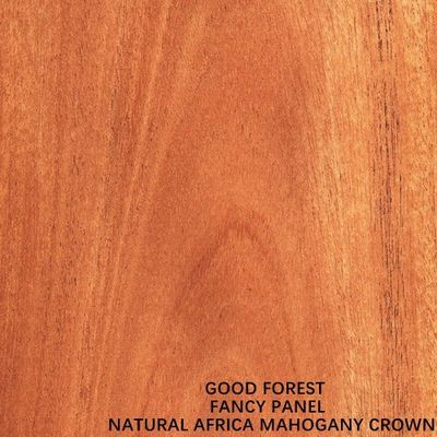 Natuurlijke Afrika Mahonie Hout Fineer Crown Grain Standaard Maat 2440*1220mm Voor Deurkast FSC