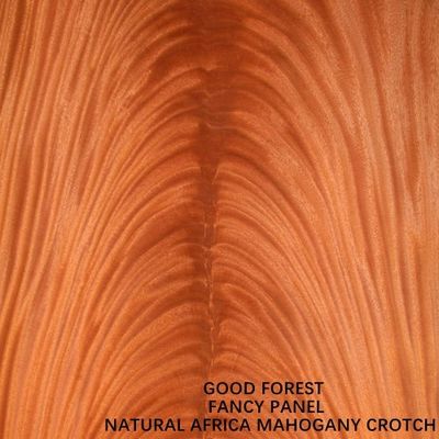 Hoteldecoratie Natuurlijk mahoniehoutfineer Un Normal Crotch Grain Man Made