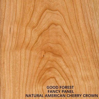 Fancy American Cherry Multiplex Crown Cut Wood Fineer Gebaseerd Mdf Spaanplaat Voor Meubilair En Kast