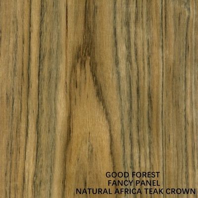 Natuurlijk Afrikaans teakhoutfineer Fancy multiplex Board Crown Grain voor meubels en kastpanelen