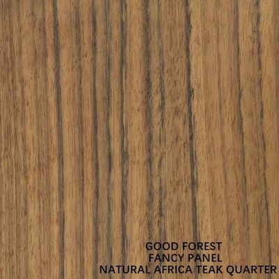 Onder ogen gezien Natuurlijk Afrikaans Teak Kwart Houten Vernisje Buitensporig Triplex 2440/2745mm Lengte voor Binnendeuren