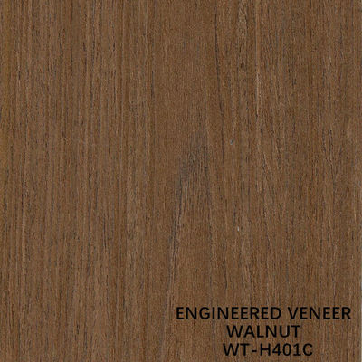 Crown Grain Engineered Wood Fineer Lengte 2500/2800/3100 mm voor hoteldecoratie bruine kleur
