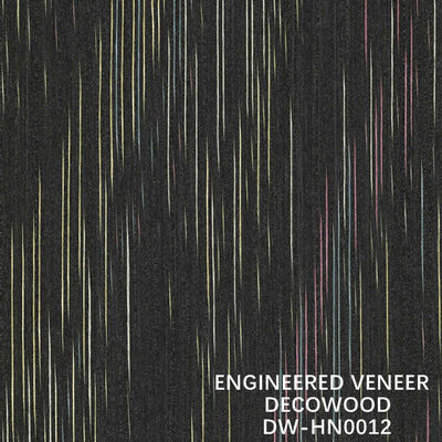 Onregelmatige textuur Gebouwd Decowood-fineer voor hoteldecoratie 2500 * 640 mm standaardformaat